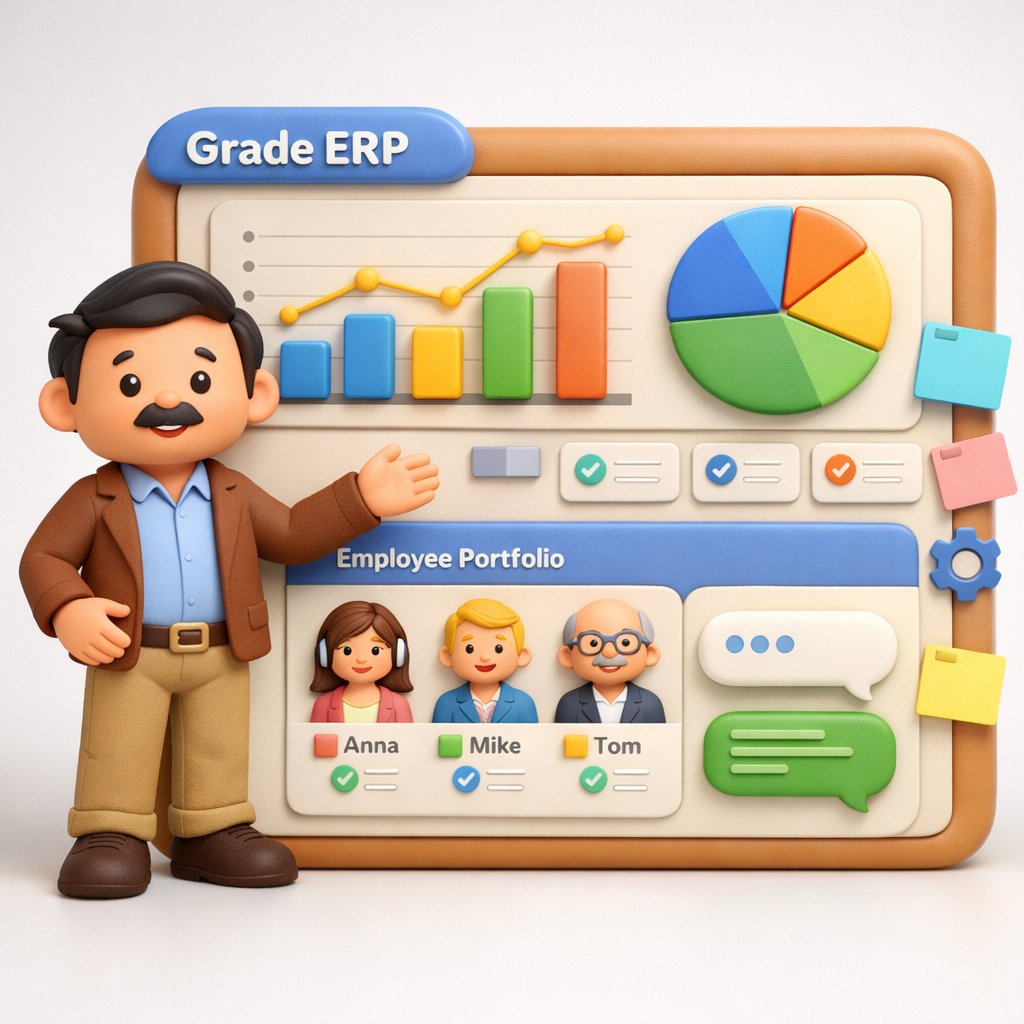 The HR Paradox 😵‍💫 Stop the manual grind: • Excel vacations • Chat sick leaves • Project blind spots

🚀 Grade: HR, Projects &amp; Finance in one system. No chaos. No errors. Grade: Your entire company, in one window.