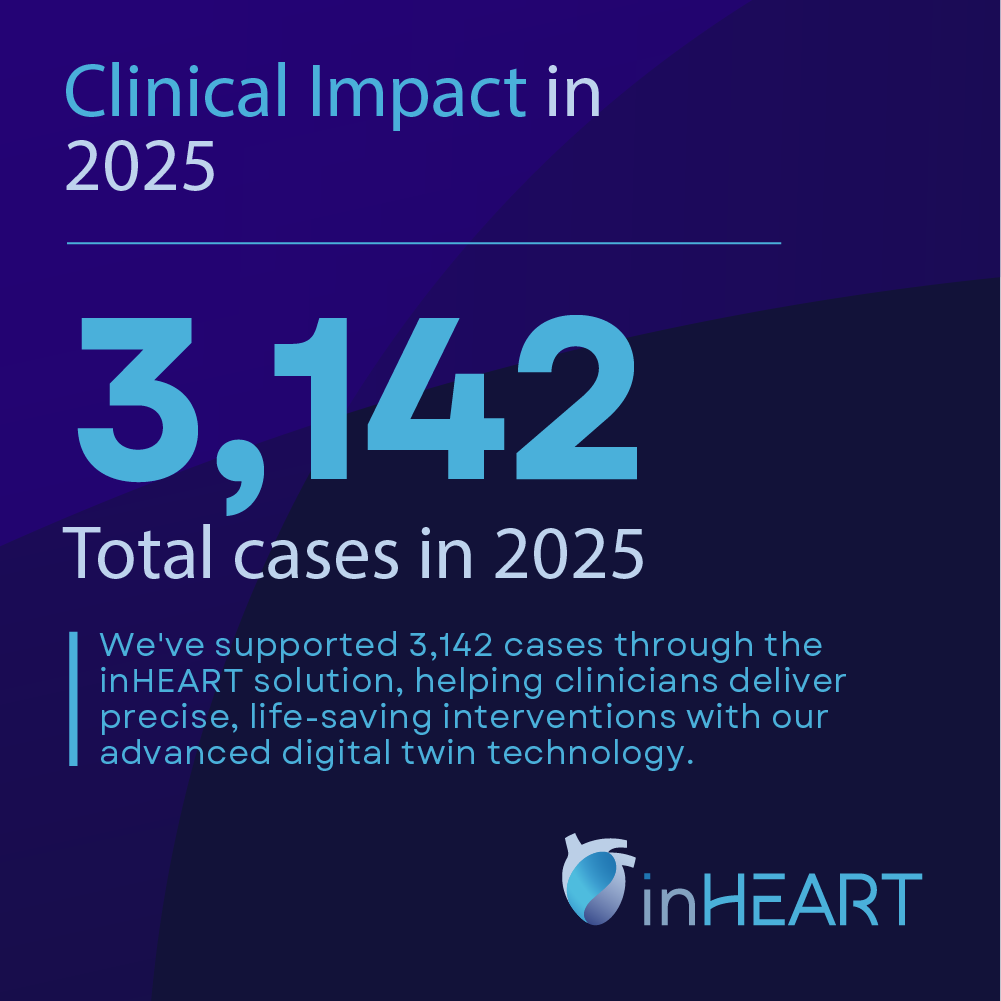 inheartmedical's tweet photo. With 2025 wrapped up, we're grateful for a year of growth and collaboration at #inHEART. Here's a look at our #impact:

3,142 Patients Benefited
210+ Partner Hospitals
30 Countries
857 Rapid Cases

Swipe through to see how our AI-driven digital twins are advancing cardiac care worldwide. Thank you to our partners and team—here's to even more progress in 2026!

#cardiacimaging #medtech #digitalhealth