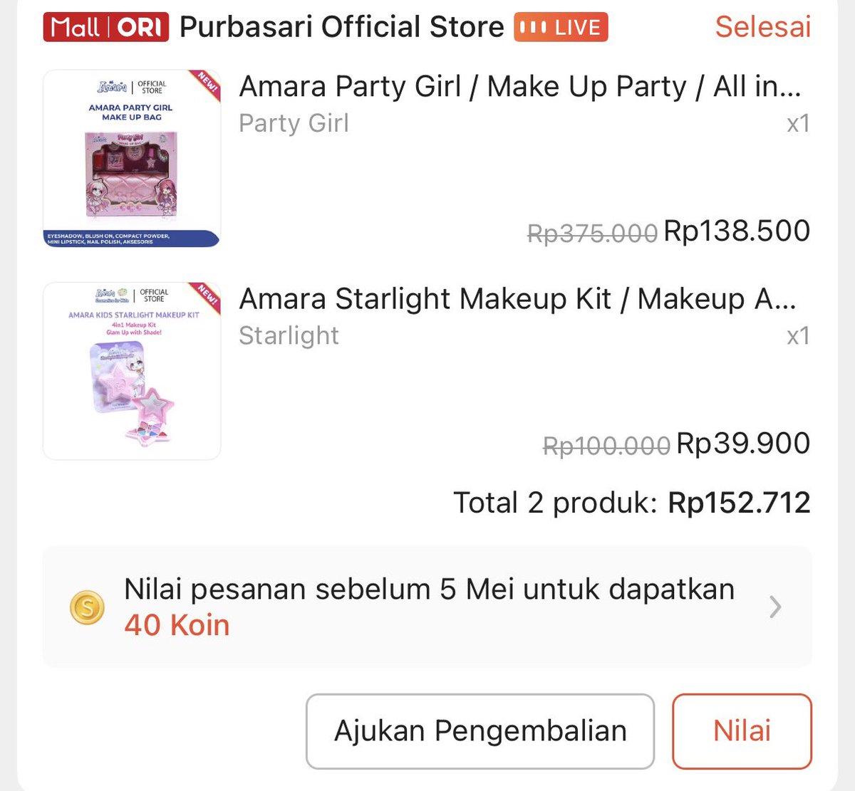 nocturnalcutie's tweet image. thank you purbasari for creating this kids friendly and CUTEEE make-up💕

ngadoin sepupu ku yang lg centil-centilnya, happy bgt dikirimin video tante ku abis unboxing langsung dieksekusi sama dia make-upnya wkwkwk