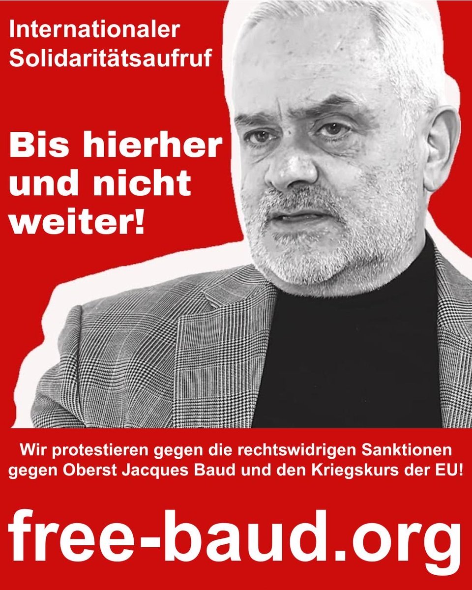 Mit einem breiten Bündnis aus Politikern, Schriftstellern, Musikern, Publizisten &amp; ehem. Militärs verurteilen wir in einem Aufruf mit über 80 prominenten Erstunterzeichnern die rechtswidrigen EU-Sanktionen gegen den Schweizer Jacques Baud.
Unterzeichnet die Initiative zur