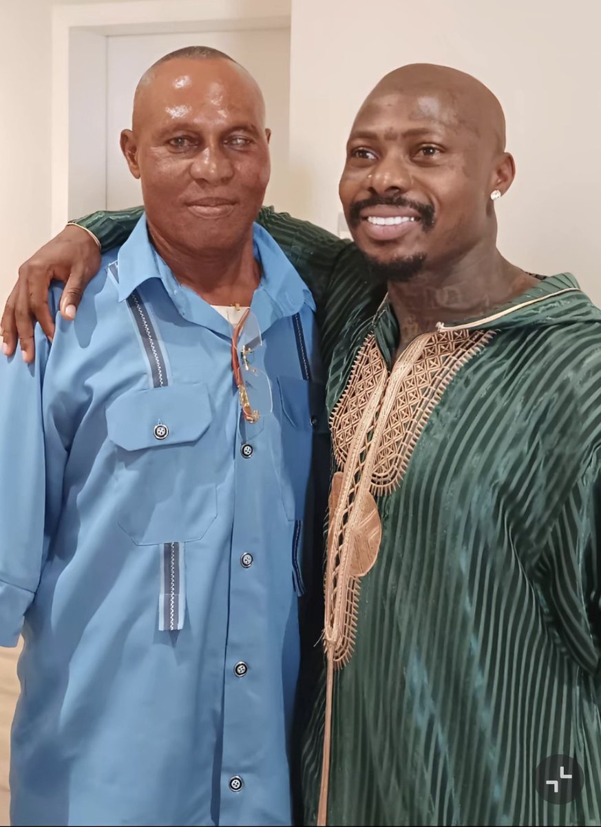 PulseNigeria247's tweet image. Asake appears in new photo with his father, Fatai Odunsi.