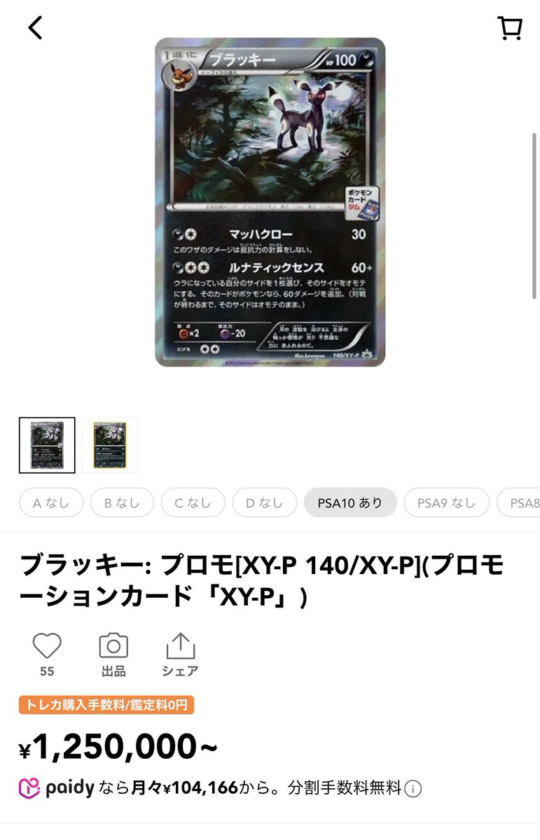 ✓オールナイトパーティ XY プロモ PSA10 ¥29,800- まだまだお安い人気