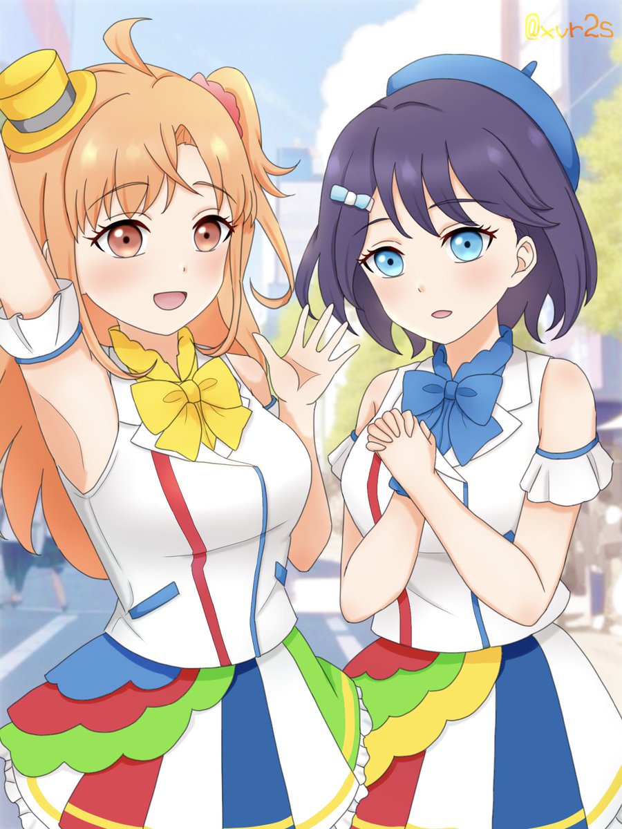 CHAKI！よりポルカちゃん、麻衣ちゃんの2人です☺️
構図難しくて、無理に2人1枚にしなくても良かったかも…と後悔もしました😂💦
カバー曲、この子が歌ったらどうなるかって考えられてて好き🫶💖
この衣装4人のメンカラが随所に入っててすごく可愛い❣️
#いきづら絵部