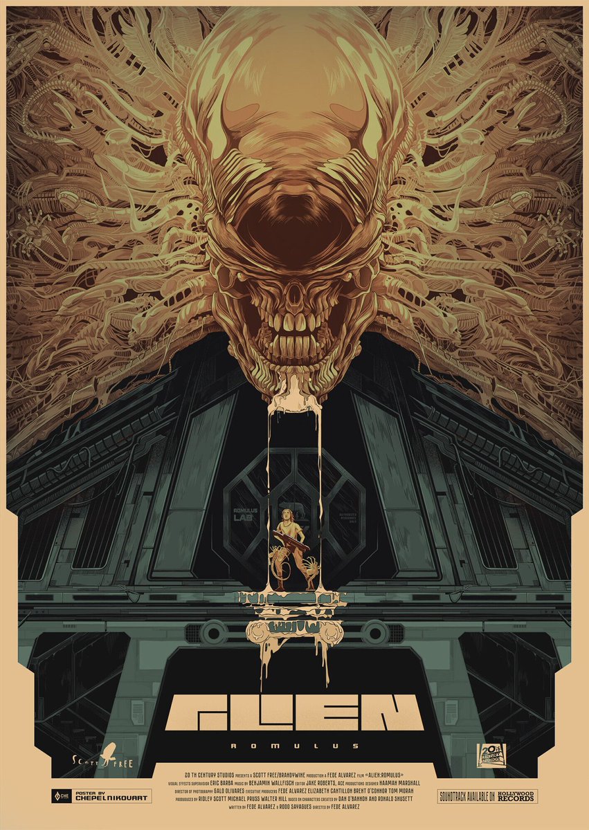 PosterSpy's tweet image. PosterSpy 50 Favourites from 2025 - Alien: Romulus by @Chepelnikov_art

#AlienRomulus #PosterSpy50Favourites