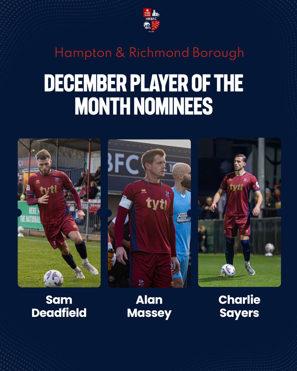 hrbfc1921's tweet image. It's time to VOTE for your player of the month for December Beavers fans! 

Use this link: forms.gle/XZutJfKYf4kPWR…   to select from the three finalists!

Hurry as voting closes Wednesday 14th January at midnight!