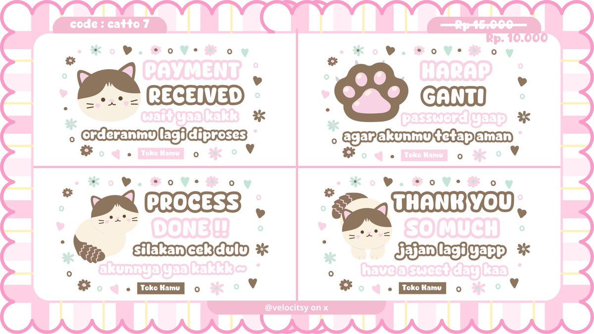 velocitsy's tweet image. help rt please? thankies ♡

🐈‍⬛🥛⊹ hEmLLo! icel bawa tiga sticker pack ready stock dengan harga tertera di pic yaw ^_^ mari jemput sticker nya lewat dm!! don’t forget to mention after dm and checkie alt yaa my lopp &amp;lt;3

t. #zonauang