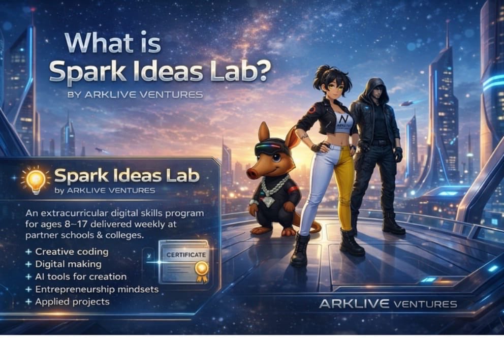 mr_remedy01's tweet photo. 🚀 Igniting futures with Spark Ideas Lab by @ArkLiveVentures

A full-stack digital skills program for ages 8-17: coding, AI tools, entrepreneurship on YOUR campus. We deliver curriculum, labs, computers, reports &amp; rewards—scaling real-world impact through education &amp; innovation! https://t.co/6YfWbmHNXT