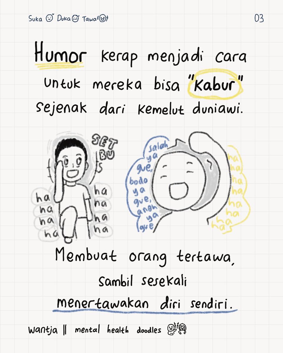xoxowantja's tweet image. Pernah jadi yang suka tertawa, tapi juga sebenarnya suka menyimpan luka? 

Sedikit refleksi pas nonton film Suka Duka Tawa kemarin, nyesekkk asli🥺🥺😭