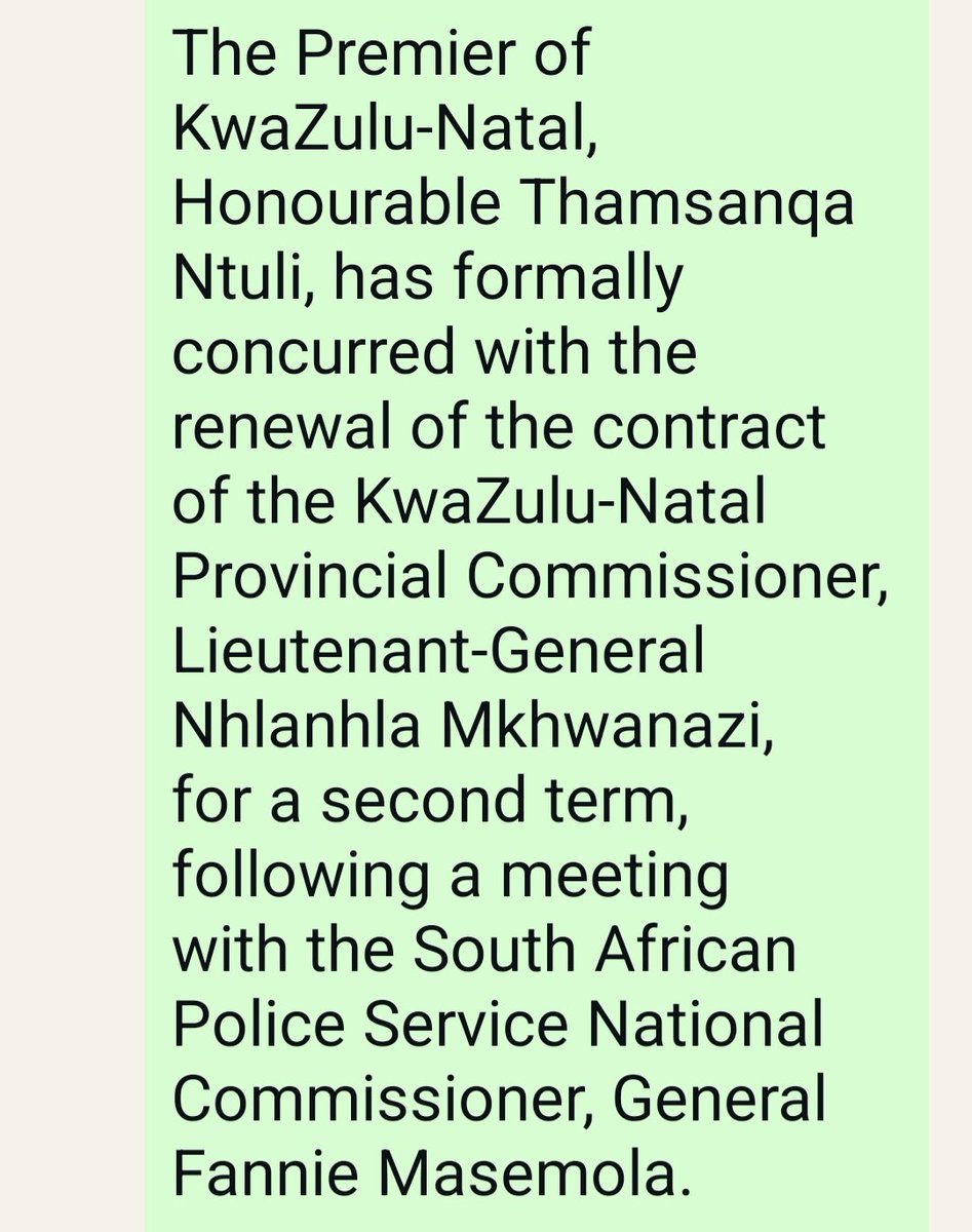 #Mkhwanazi second term. Here we go: