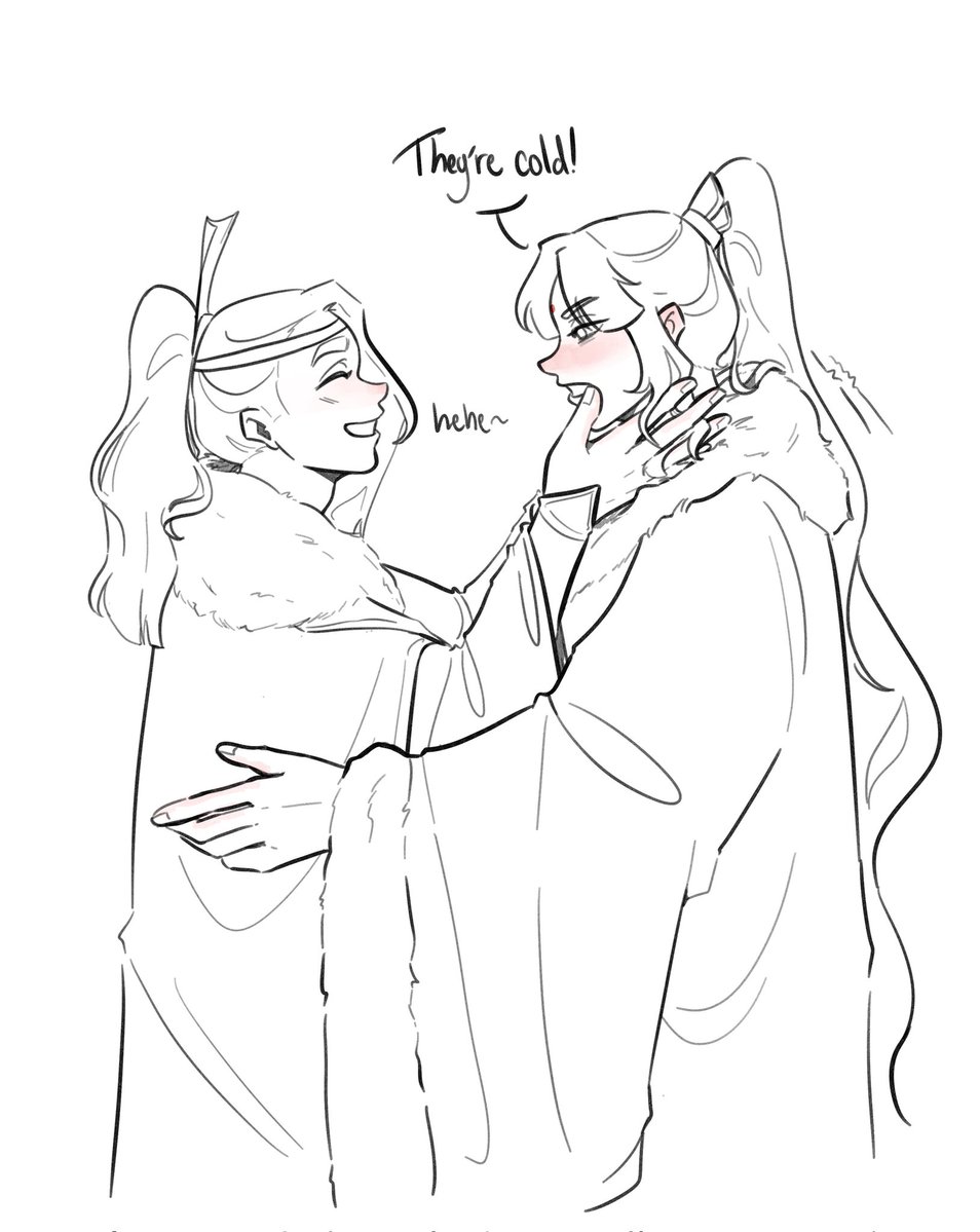 ccoralilj's tweet image. im freezing so jin ling must so as well