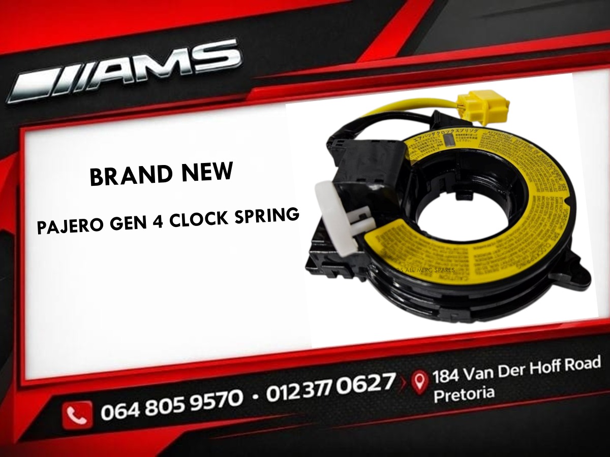 all_spares9759's tweet image. ⏱️ NEW MITSUBISHI PAJERO GEN 4 CLOCK SPRING 

Brand new clock spring for Mitsubishi Pajero Gen 4. Required for proper airbag, steering controls, and horn function. 
#MitsubishiPajero #ClockSpring #SteeringParts #AirbagParts #NewCarParts #4x4Parts #AllMercSpares