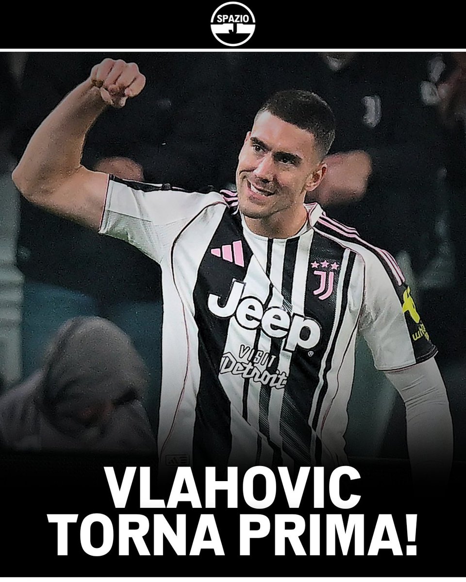 Spazio_J's tweet photo. Ottime notizie dalla Continassa: Vlahović potrebbe tornare prima del previsto ⏳

Secondo Tuttosport, il recupero del serbo procede molto bene e cresce la fiducia per un rientro entro un mese, con 2-3 settimane di anticipo rispetto alle stime iniziali: obiettivo Inter-Juve 💪🏽 https://t.co/nUtapEPjqp