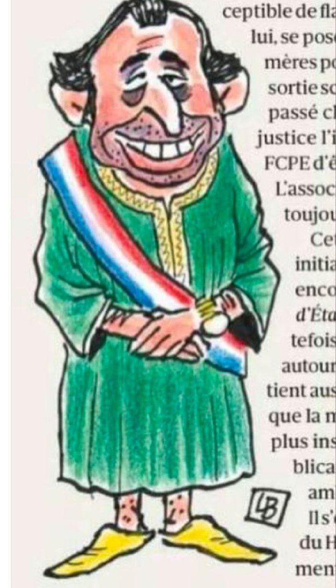 Ignoble dessin antisémite de Marianne à propos du député insoumis Rodrigo Arenas. Nez crochu, montre en or (il n'en porte jamais) et babouches comme évocation grossière d'islamophobie.

J’apporte à notre député ici visé tout mon soutien, et j’espère que ceux qui s’en prennent