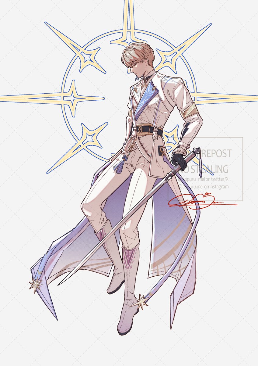 appuru_mei's tweet image. ⭐️Lumiere! One of my favourites I've drawn~ 
#Xavier #恋与深空