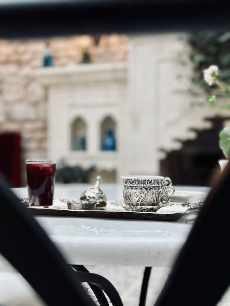 daroutecoffee's tweet photo. Slow down for a moment of peace…
Traditional Turkish coffee, cozy courtyard vibes and the sound of the city fading away — welcome to Daroutte Coffee ✨

#darouttecoffee #turkishcoffee #istanbulcoffee #coffeetime #coffeelovers #istanbulcafe #oldcityistanbul #sultanahmet https://t.co/kEoyOJmsY1