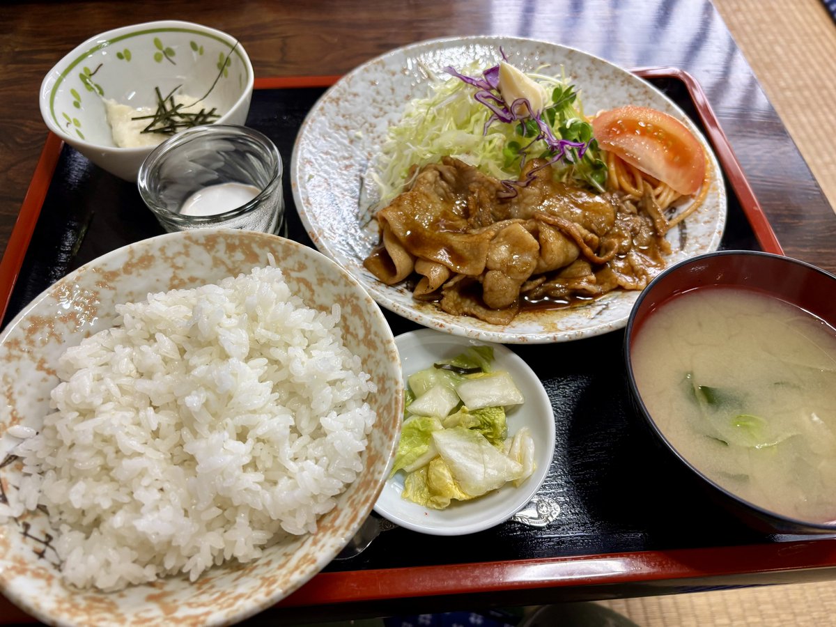 今日のお昼🕛 山形県酒田市 ランチショップ あんざい 焼肉定食✨ 人気
