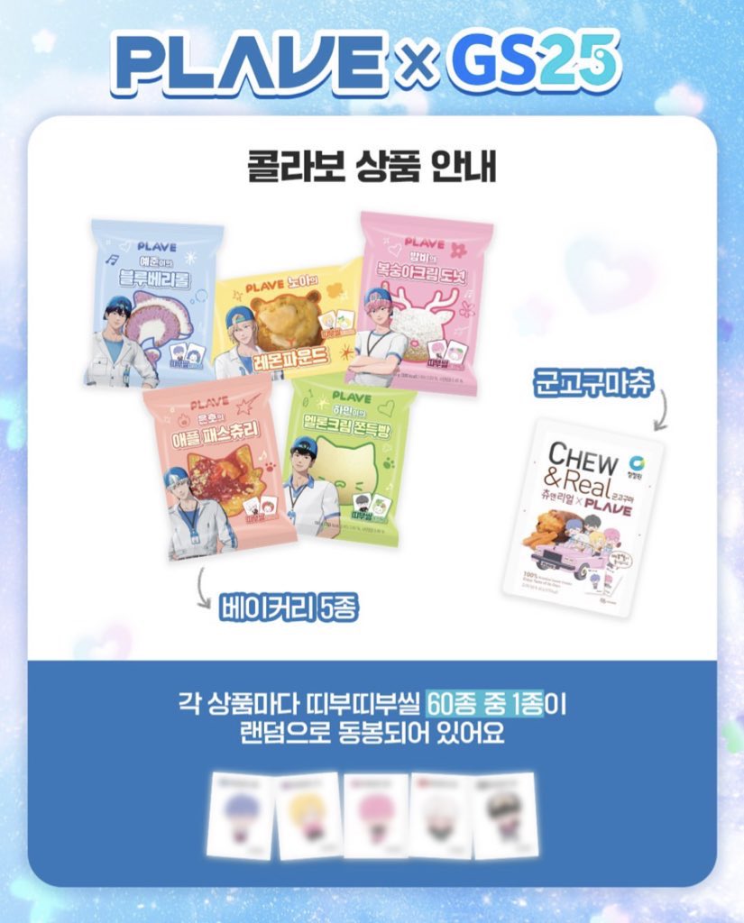 【韓国限定】PLAVE GS25 コラボ トレカ 全種類 未開封 PLAVE×GS25 1/14~1/17先行予約 代行いたします💙 お菓子購入時、トレカ