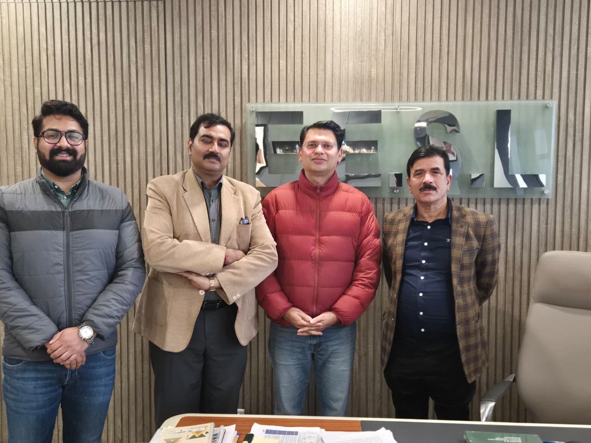 Tirthankar2's tweet photo. Had a discussion yesterday with @CEO_EESL A.K.Dixit on scaling DRE solutions 🌱⚡ covering applications across solar water pumps, solar cold rooms, solar ACs, solar atta chakkis, and PMSGY, with encouraging alignment on efficiency.  @EcozenSolutions @EESL_India https://t.co/T3fIaMCIEP