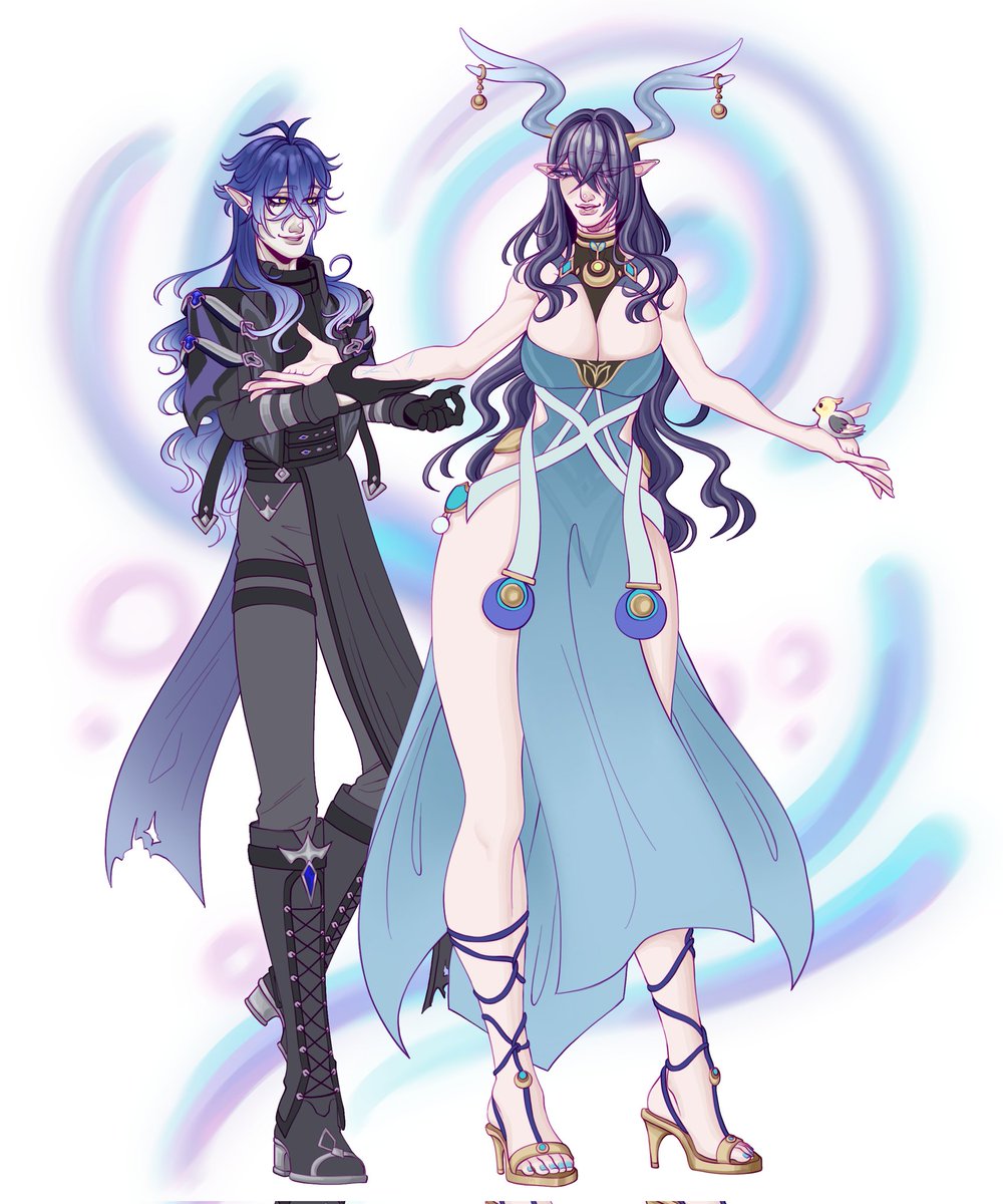 I thought they were both really pretty so ❤️ and yes I do ship them a little

#Flins #Lauma #flauma #GenshinImpact #原神