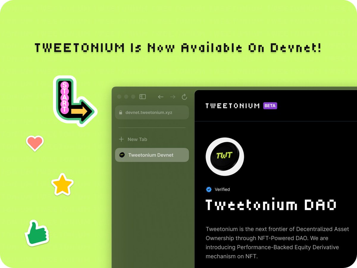 🚨 TWEETONIUM is now available on Devnet! 🚨 https://t.co/JaucZi7hkn  Testing Guide Prerequisites - Use Desktop Browser (recommended). - Install  Solana Wallet extension (Phantom, Solflare, Backpack, Magic Eden) and  switch network to Devnet. -