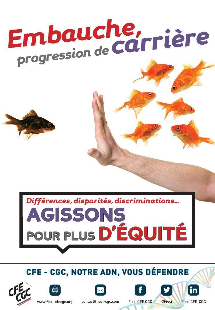 Embauche,
progression de #carrière

Différences, disparités, #discriminations

Agissons pour plus d' #équité