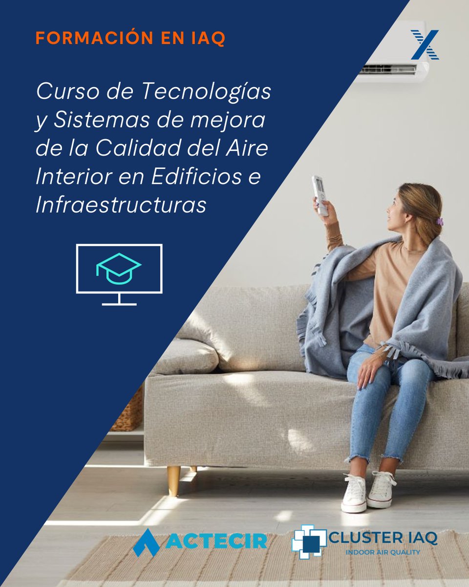 TROXSpain's tweet photo. ¿Trabajas en climatización, mantenimiento o diseño de edificios? Este curso es para ti.

🗓️ Del 18 de febrero al 13 de mayo.
📍 Dirigido a ingenieros, arquitectos, instaladores, técnicos de mantenimiento y otros perfiles técnicos del sector

🔗 Más info: https://t.co/BkLXW0oX1D https://t.co/Pf0dqvcSOL