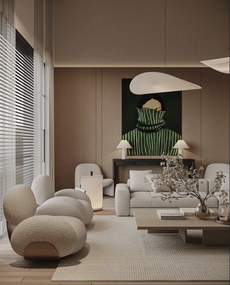 أجمل ديكور تقدر تكسر فيه جمود الوان المساحة هي اللوحات الجدارية ودائمًا تتوفر بأشكال وألوان رهيبة