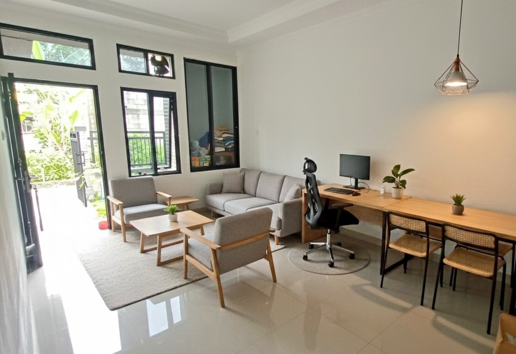 Ruang tengah, minta didesainkan AI