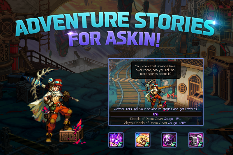DFOglobal's tweet photo. Adventurers! Tell your adventure stories and get rewards!
#DFO #Event #Askin #Adventure #Story https://t.co/nKCwDlCZnN