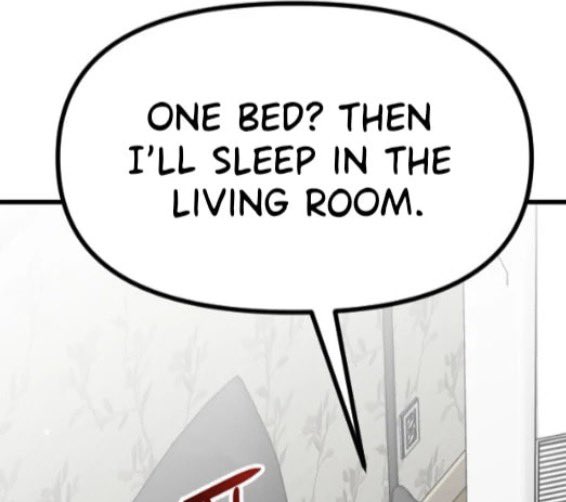finalvayne's tweet image. he thought he could scape the one bed trope, but the TROPE IS ALIVE AND KICKING