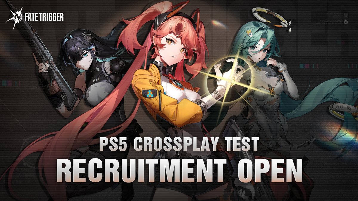 📢 Fate Trigger PS5 Crossplay Test - RECRUITMENT OPEN

Calling all Awakeners on PlayStation 5 &amp; PC!
We are excited to announce a PS5 Crossplay Test beginning this month (January, 2026), and the playtest will be available for both PS5 &amp; PC (Steam) platforms! Join the test for a