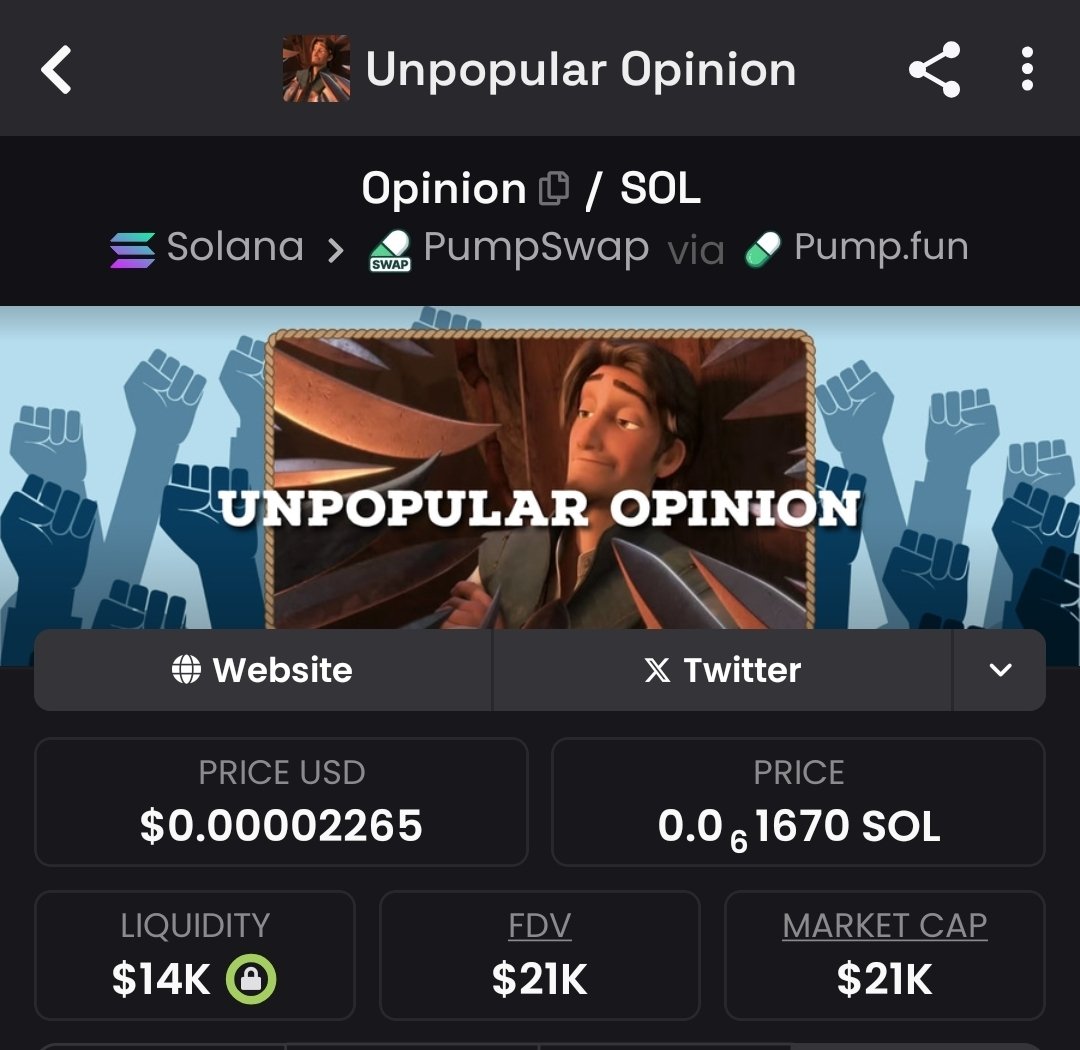 What is your $Opinion on here guys 

f85m3YXHER29D7jRKgCa6bwhbhvwq2bJ2f91QXJpump