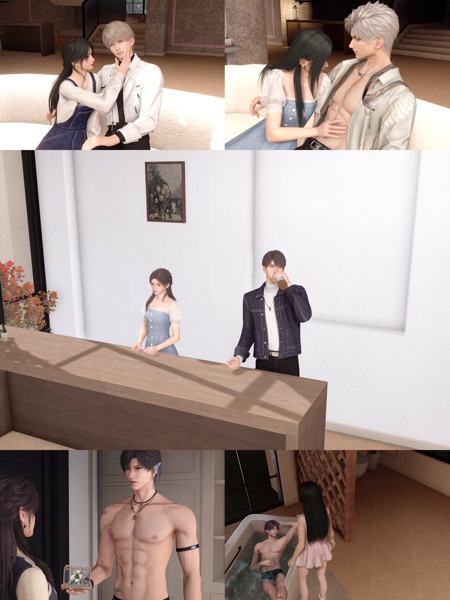 godoftides's tweet image. a day in the life of mc n her five guests