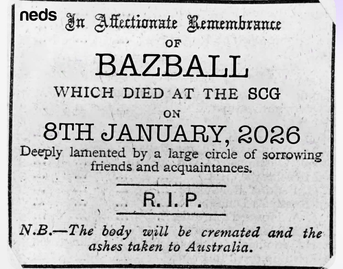 Who Bazballed who ?

During the series :
England scored 2563 runs in 653 overs losing 96 wickets at a scoring rate of 3.92 runs an over. 

Australia scored 2646 runs in 620 overs losing 79 wickets at a scoring rate of 4.26 runs an over.
