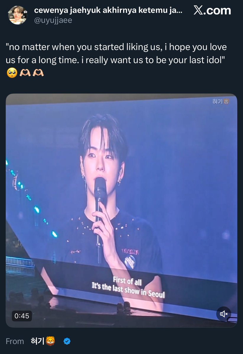 the idol                                  what he said