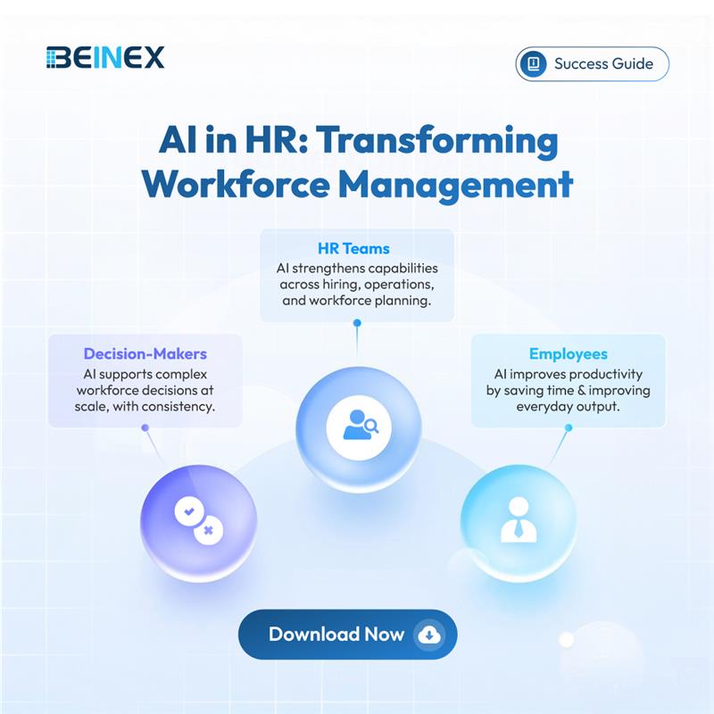 BeinexOfficial's tweet photo. The future of #HR is AI-powered, enabling smarter operations and better employee experiences.
Read our #successguide to learn how #HRteams can leverage AI to streamline workflows and optimize #talentmanagement.
Download now: https://t.co/uINx5FnU38
#beinex #ai https://t.co/eeL59UStoR