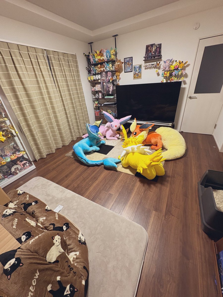 pokepoke_i_v's tweet photo. 等身大ｴｰﾌｨ届きました☺️
我が家にいらっしゃいませ🫧

家族がどんどん増えてってる感覚で、
嬉しいですね🥹✨

みんな可愛いよ〜💓 https://t.co/DhLZJKe7GV