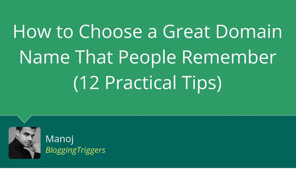 fabhosted's tweet image. How to Choose a Great Domain Name That People Remember (12 Practical Tips) #DomainName #DomainTips #Branding @HeartofManoj
lttr.ai/Am3uA