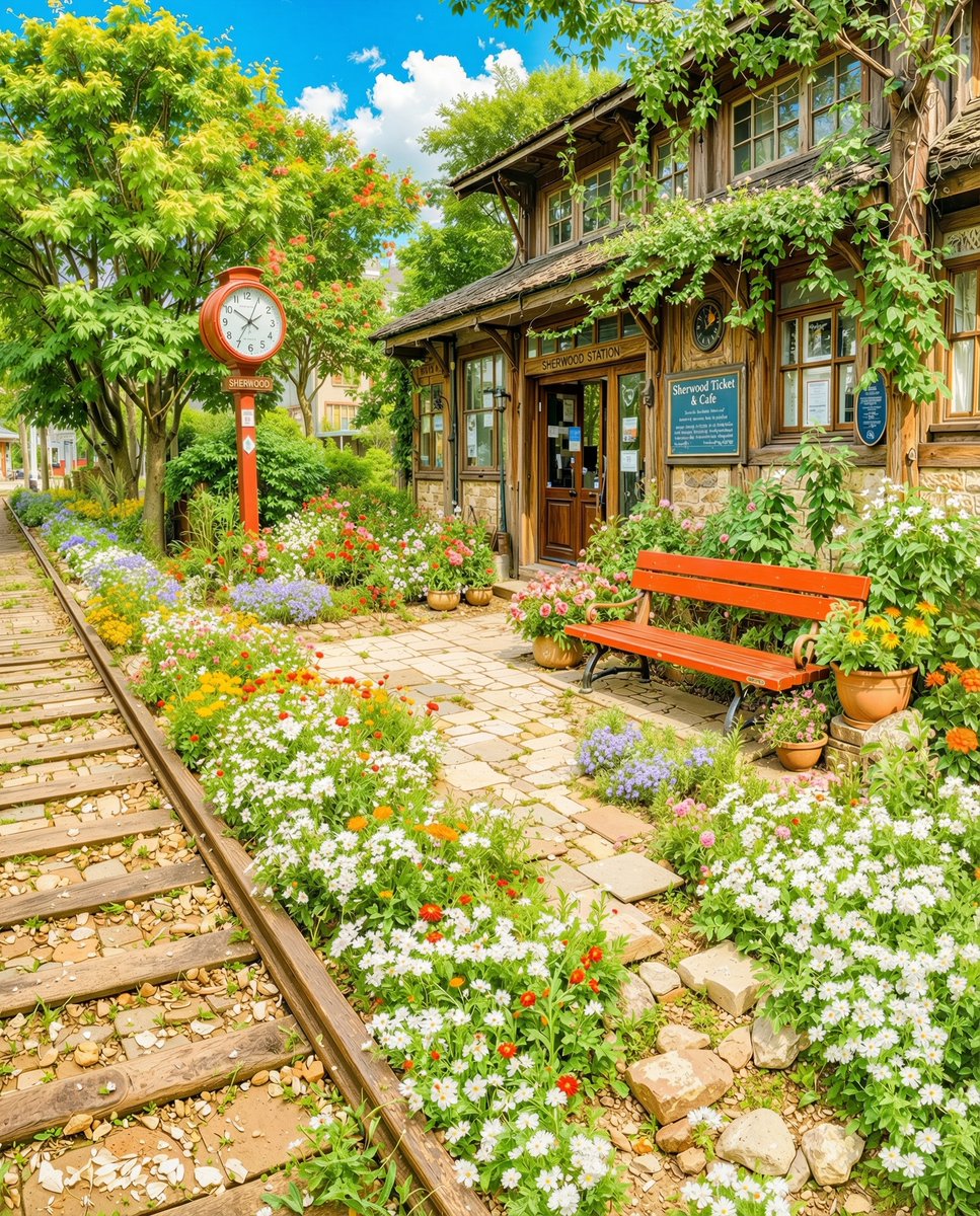 moshimoshi_ai's tweet image. 花に囲まれた待ち時間
Waiting Among the Flowers