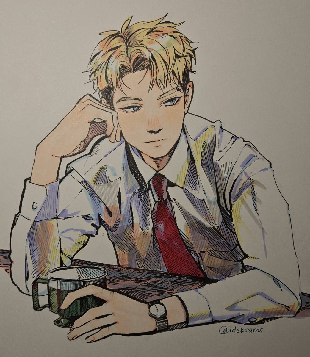 i got my first set of 12 alcohol markers and tried traditional fanart!