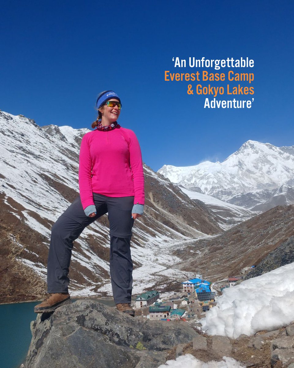 Bucket_ListCo's tweet photo. Everest Base Camp and Gokyo Lakes Trek: Unforgettable. Swipe to see what else Molly had to say about our trip!

Don't forget, we currently have up to £300 off this trek 🏔️ Make 2026 the year you do something incredible. 

Click below to find out more.
https://t.co/gPRuNxA09t https://t.co/2MSJc1Wdm9