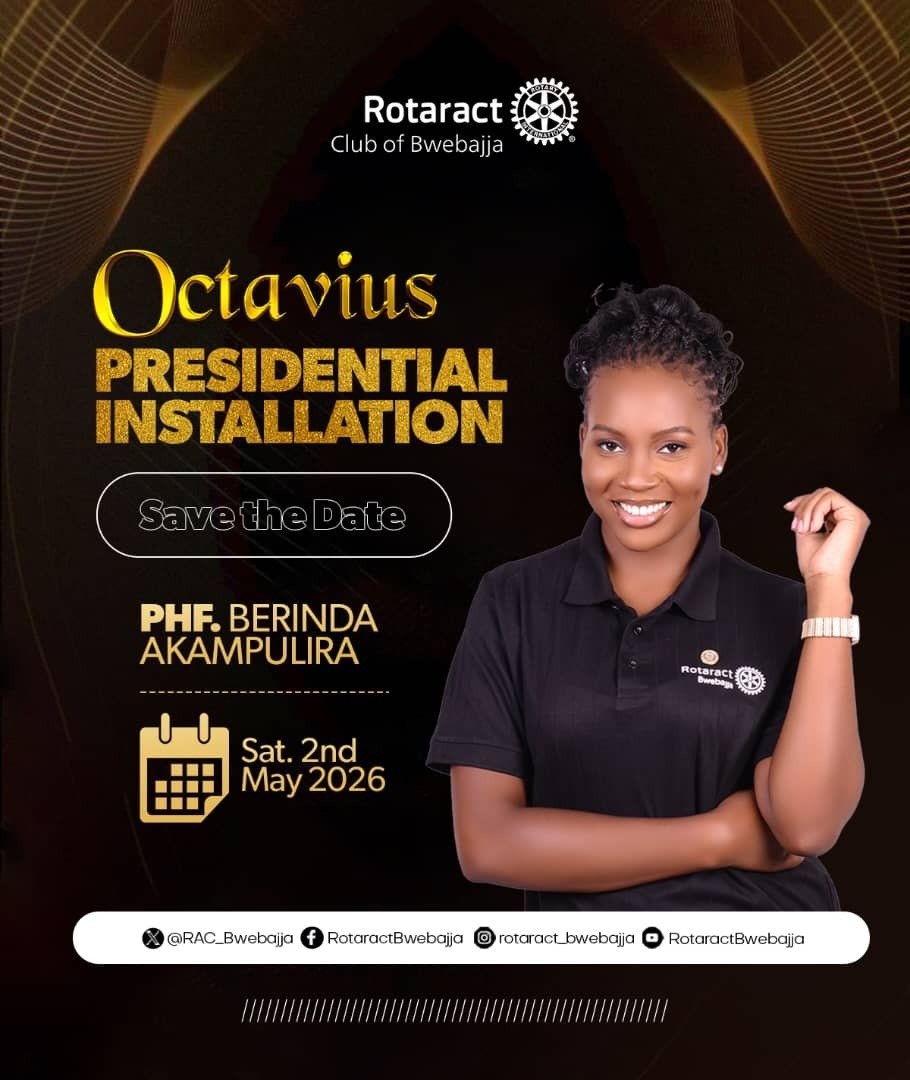 RAC_Bwebajja's tweet photo. SAVE THE DATE🚨

The Octavius Presidential Installation of our Club is coming as we welcome our 8th President, PHF. @keylie_morgan 

🗓 Date: Saturday, 2nd May 2026
📌 Further details on venue and time to follow.

A new chapter of leadership and service awaits! https://t.co/fMF6tWh1py