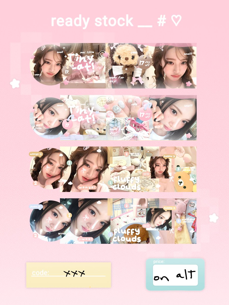 suojjeong's tweet image. ♡ 𖥻 HELP  REPOST?  thankie ! 

Hemloo-! 🐹👋🏻 𖣠   ໋𓂂 ⋆ Mol datang membawa 5 layout ready stock ⤿ 🍮🌸  ⤷ Pricinya cekki alt yaw  . .  D—dankiess ~!  ⸝⸝ ✌🏻📮₊ ˚ ୨୧

꒰  #zonauang #zonaba  ꒱