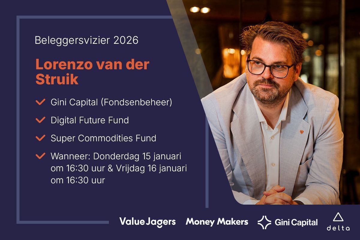 Het Super Commodities Fund van Gini Capital (<a href="/GiniCapitalNL/">Gini Capital</a>)
 heeft vorig jaar een jaarrendement van ruim 40 procent netto gerealiseerd. 

Wil je weten hoe Gini Capital naar Grondstoffen in 2026 kijkt? Schrijf je dan in voor BeleggersVizier: ap.lc/arErb