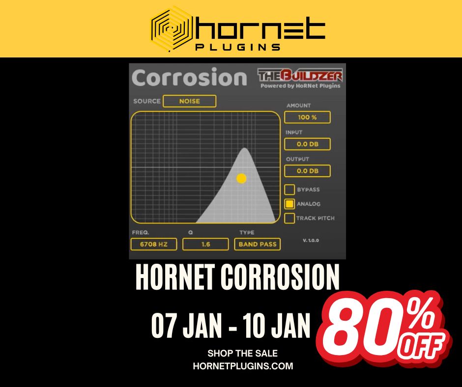 Hornetplugins's tweet image. HoRNet Corrosion up to 80% off with code CORR80
hornetplugins.com/plugins/corros…