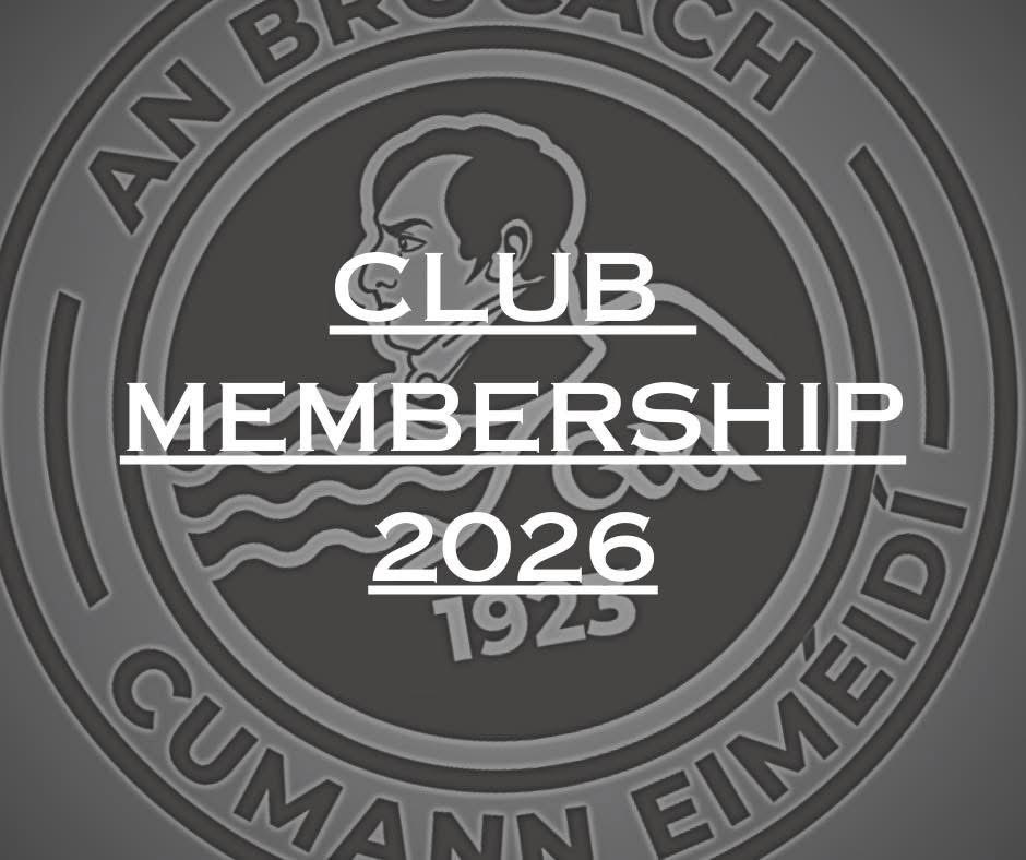 𝐁𝐫𝐨𝐜𝐚𝐠𝐡 𝐄𝐦𝐦𝐞𝐭𝐭𝐬 𝐆𝐅𝐂 𝐂𝐥𝐮𝐛 𝐌𝐞𝐦𝐛𝐞𝐫𝐬𝐡𝐢𝐩 𝟐𝟎𝟐𝟔

Brocagh Emmetts Club membership for the 2026 season is now open and can be completed online via Foireann 👇
🔗 foireann.ie/home

Deadline:
Monday, 23rd February

Thank you for your support