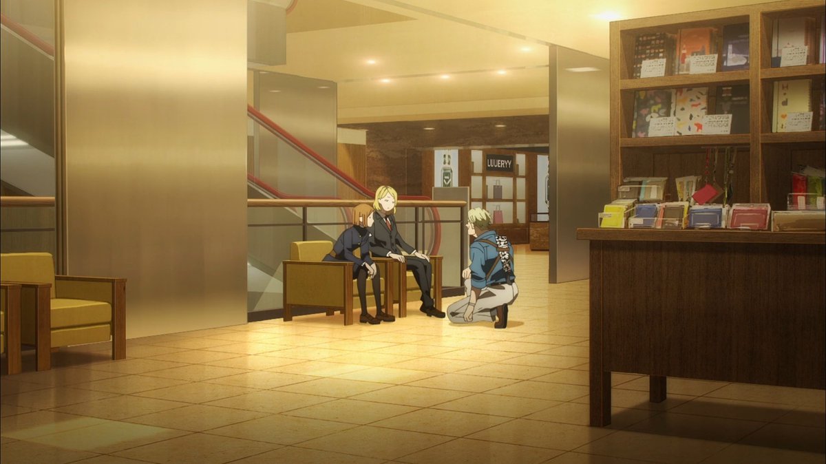 catastyph's tweet image. sometimes i just randomly think about this scene and it made me smile so hard. thoughtfully kneeling down to talk to nobara and nitta after a state of anger with such a level-headed and calm composure? that's my green forest goat right THERE