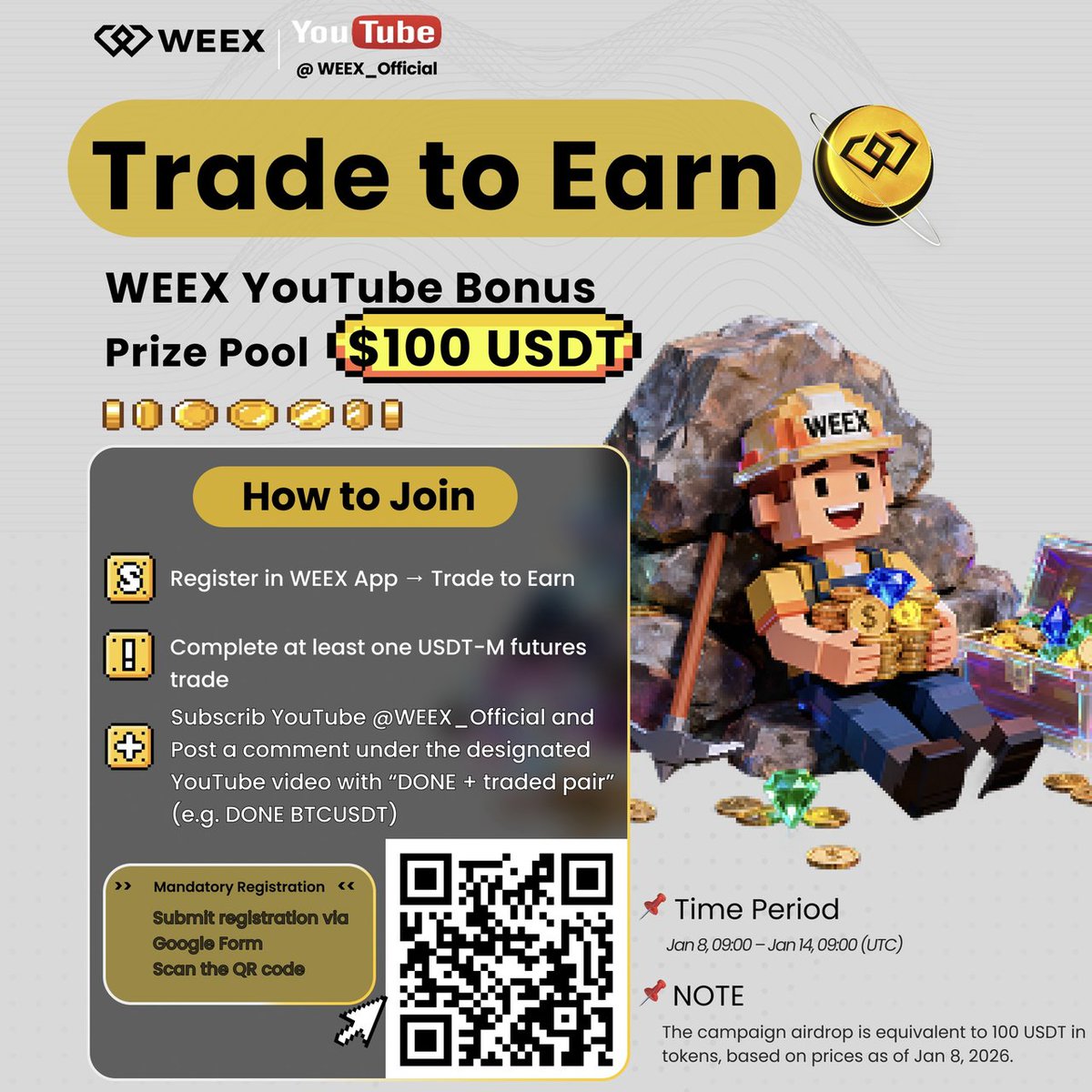 Trade to Earn + YouTube Exclusive Bonus — Winners Announced! Congrats to  the 10 winners 🥳Winning UIDs are listed on the poster. The rewards have  been airdropped in equivalent tokens. Each winner