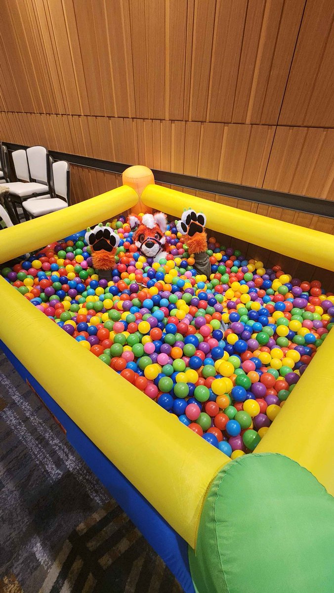 CheetoKura's tweet photo. Theres a goober in the ball pit! #anthronorthwest #ANW2026 https://t.co/maktSlx0Bs