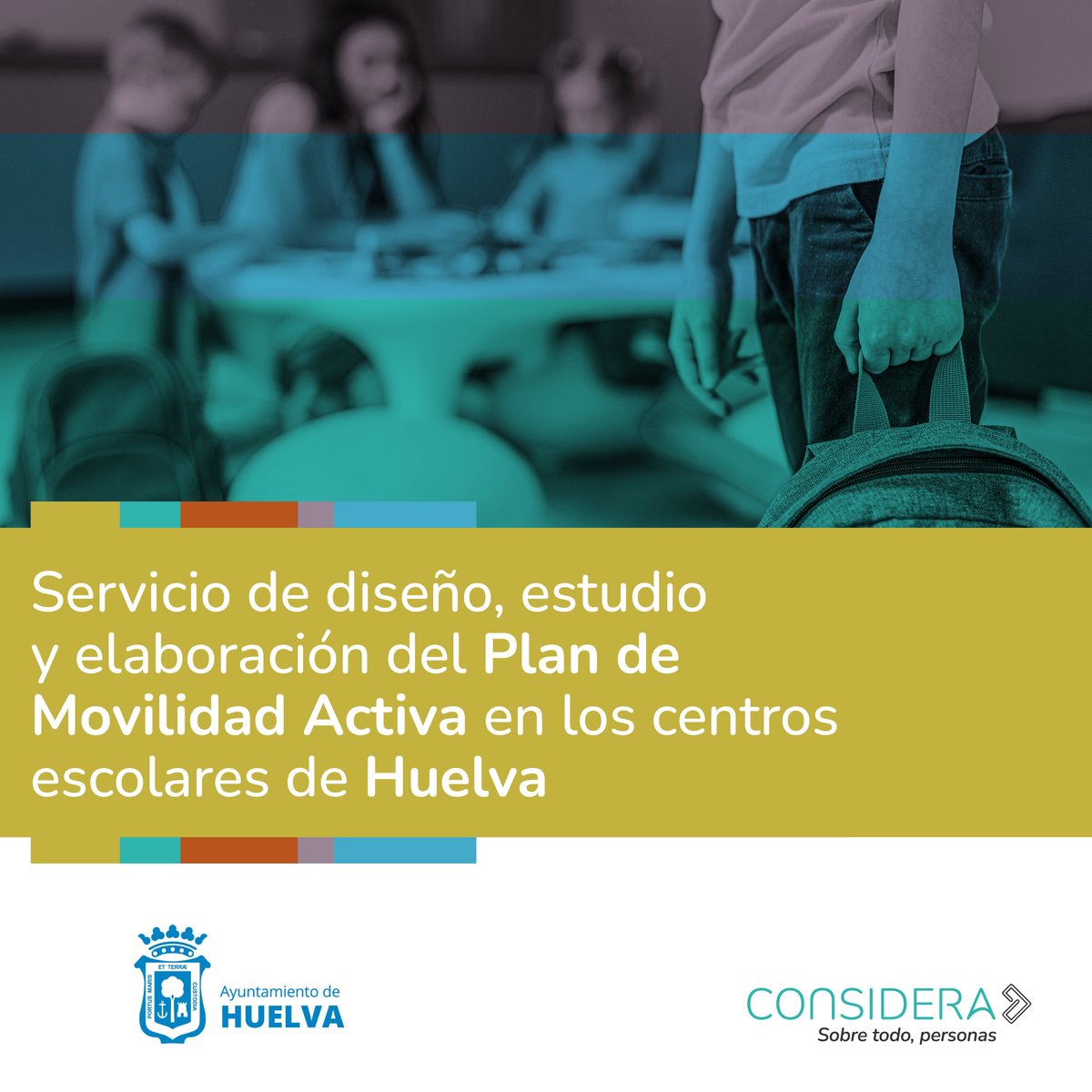 Vamos a trabajar junto al <a href="/AytoHuelva/">Ayuntamiento Huelva</a> en el diseño de un plan enfocado en la promoción de la movilidad activa —ciclista y peatonal— así como del uso del transporte público en los centros escolares 🎓🚲.